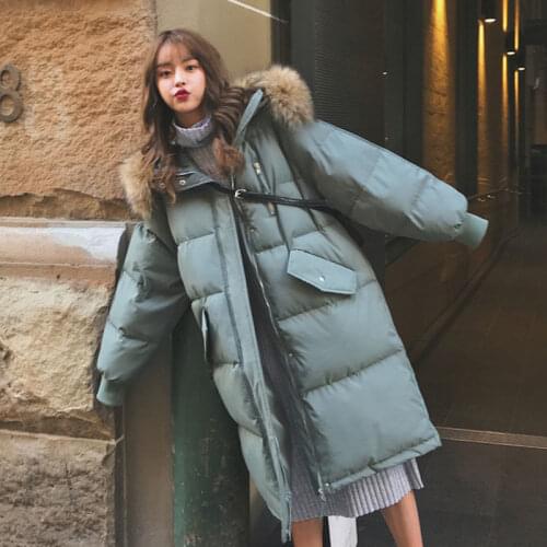 HStar Parka Autumn Winter Jacket Women Vintage Korean Coat Female Womens Down Cotton Jacket Warm Thick Long Parkas Oversized