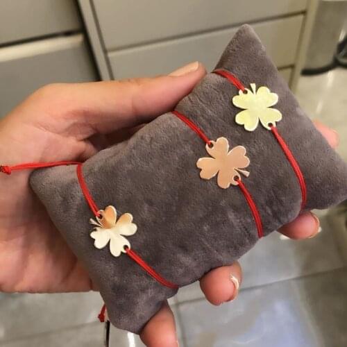 CLOVER PATTERNED SILVER BRACELET SPECIAL DAY GIFT