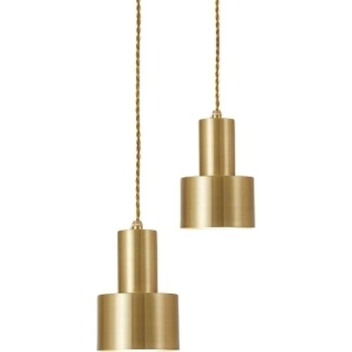 Nordic Gold bronze pendant light postmodern minimalist lamp light pendant lamps antique lamp lights metal cord pendant lighting