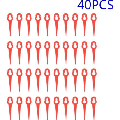 40pcs Replacement Plastic Blades Are Great Replacements For Florabest Grass Trimmer Big Hole Size:approx 10.15mm