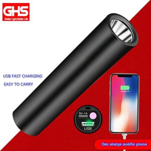 Led Mini- Q5. Light Flashlight Aluminium Alloy More Function Usb Charge Outdoors Lighting Gift Small Flashlight