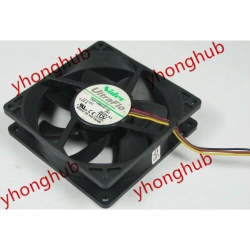 Nidec T92T12MUA7-57 J57 DC 12V 0.25A 90x90x25mm Server Cooling Fan
