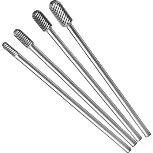 1PC C06 150mm Length Rotary Burrs Abrasive Tools Grinding Head Tungsten Carbide 6mm Shank Longer Rotary File