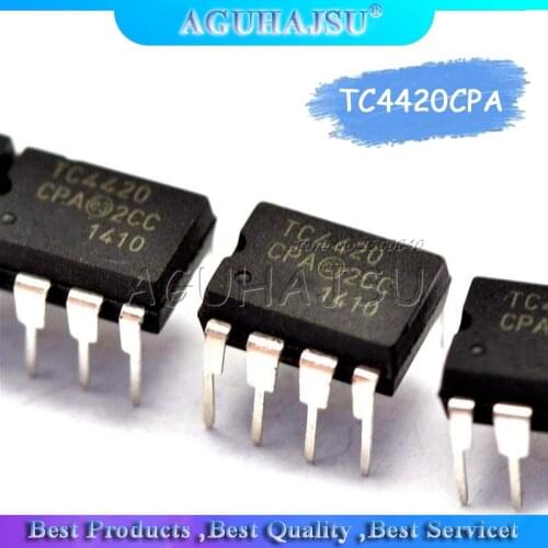 10PCS TC4420CPA DIP-8 MIC4420BN MIC4420 TC4420 DIP TC4420CP TC4420EPA DIP8 4420CPA