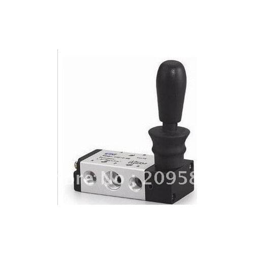 1x 5 port 2 pos 1/2" BSP Pneumatic Hand Lever Valve Hand Return 4H410-15