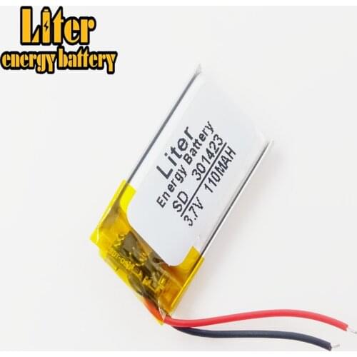 3.7V polymer lithium battery 301423 110MAH MP3 Bluetooth headset small speaker toy