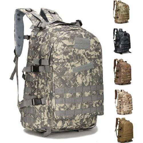 45L Military Tactical Bags Backpack Army Molle Assault Bag Men Outdoor Hiking Trekking Camping Fishing Hunting Camo Rucksacks