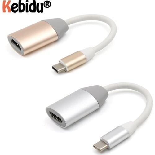 4K USB C To HDMI Adapter Cable Portable USB 3.1 Type C To HDMI-compatible Switch Cable Converter For Macbook Samsung Huawei LG
