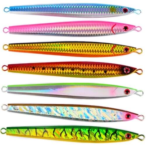 5PCS Fishing Deep sea Ocean Boat Rock Beach Metal Slow Jig Jigging Jigbait Spoon Lure baits 125g/16cm