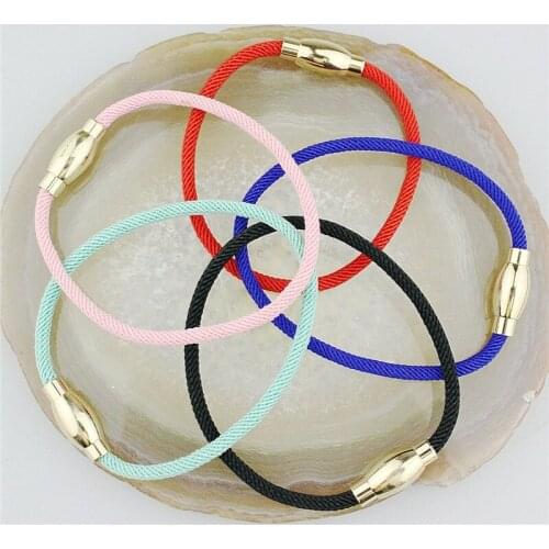 6.7inch 20pcs/lot Pretty latest rope bracelet,diy jewelry accessories multicolor rope bracelet wholesale