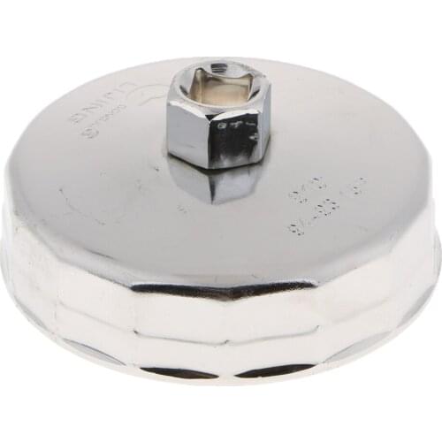 910 Sliver Oil Filter Remover Cap Oil Grid Wrench 14 Flutes For Car 100x46mm