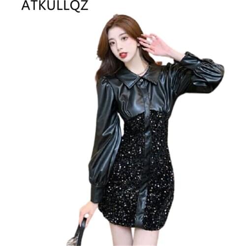 Модные платья-рубашки ATKULLQZ China At AliExpress