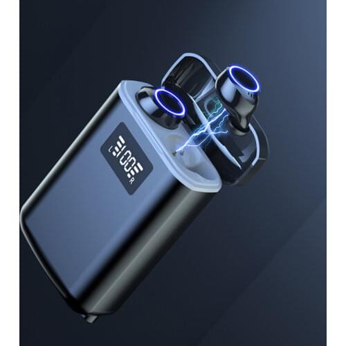 TWS Wireless Earphones Bluetooth 5.1 Super Battery 4000mAh Powerbank Headphones Flashlight 3 In 1 IPX7 Waterproof Gamer Earbuds