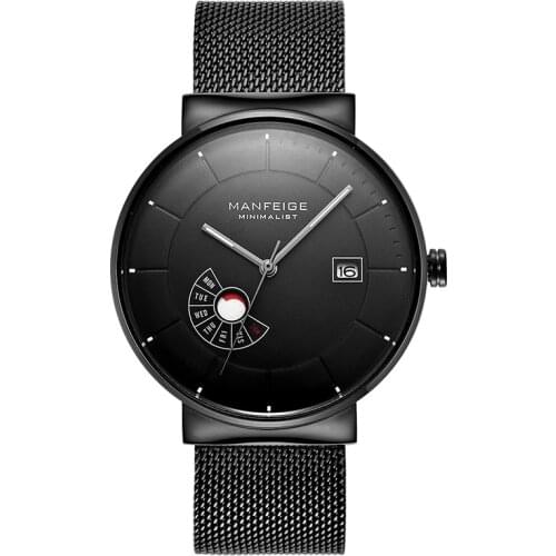 Top Brand Luxury Men Watches Waterproof Watch Ultra Thin Wristwatch Man Mesh Strap Casual Quartz Clock Reloj Hombre Silver Watch