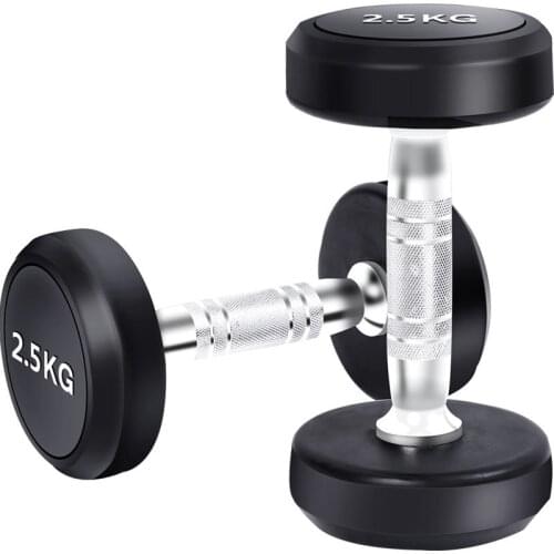 Cylindrical Encapsulated Thickening Mens Fitness Home Gym Commercial Dumbbell Suit Fitness Equipment
