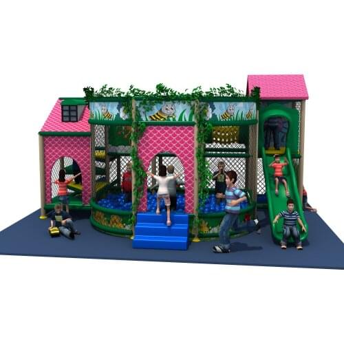 Kids indoor soft naughty castle playground structure park ball pool YLW-IN171040