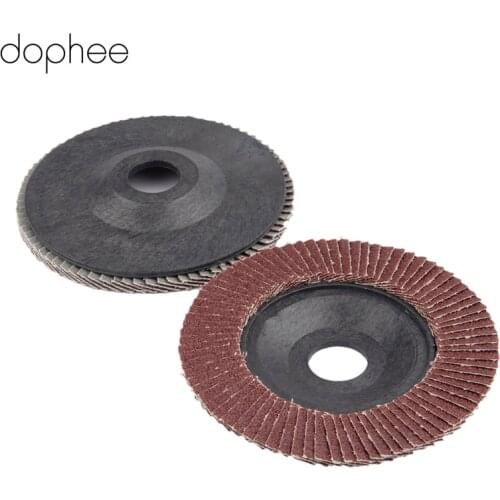 Dophee 5 Inch 125mm Sanding Flap Discs Polishing Grinding Wheel Abrasive Tools Grit 60 for Angle Grinder Dremel Rotary Tool 1pc