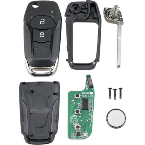 Car Smart Remote Key 2 Button 433Mhz Fit for Ford Ranger F150 2015 Id49 Pcf7945P Eb3T-15K601-Ba