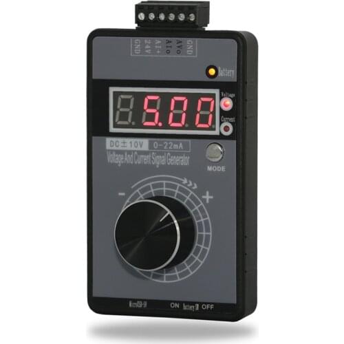 DC 0-10V, 0-4-20mA Signal Generator Adjustable Current Voltage Analog Simulator for Value Adjusting PLC Panel LED Testing