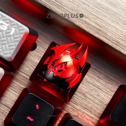 Keycap mechanical keyboard key cap original design, Heart of Tarrasque DOTA2 Game theme MX axis key cap aluminum alloy keycaps