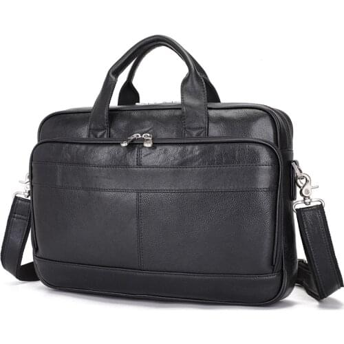 Laptop Bag Leather Lawyer Handbag Briefcases Portfolio Bag Business Bag for Documents 7409R-Y/7409A-Y