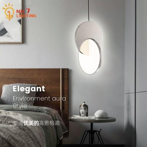 Creative Geometry Simple Stainless Steel Pendant Lights Designer Gold/Chrome Hanging Lamp Living/Dining/Model Room Bedroom Cafe