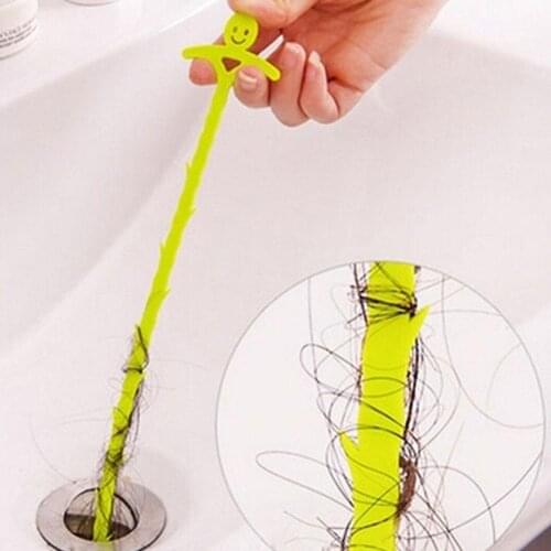 Kitchen Bathroom Hair Stoppers Floor Drain Sewer Dredge Sink Hair Catchers Hair Remover Bathroom Cleaning Hook Tool