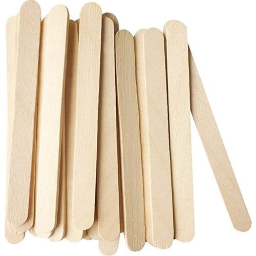 100Pcs/Set Popsicle Sticks Natural Wooden Pop Popsicle Sticks 9.3CM Length Wood Craft Ice Cream Sticks Popsicle Accessories