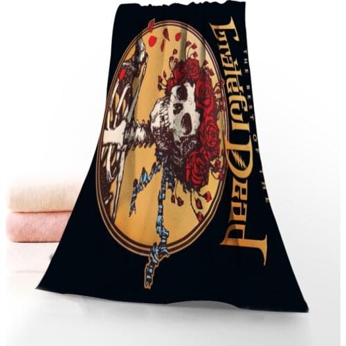 New Custom Grateful Dead Towel Printed Cotton Face/Bath Towels Microfiber Fabric For Kids Men Women Shower Towels 70X140cm