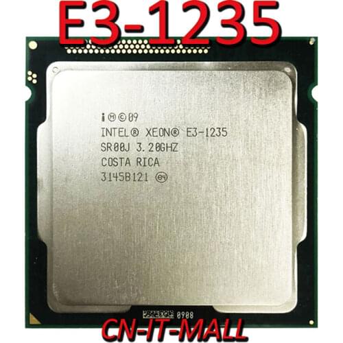 Intel Xeon E3-1235 CPU 3.2GHz 8MB Cache 4 Cores 8 Threads LGA1155 Processor