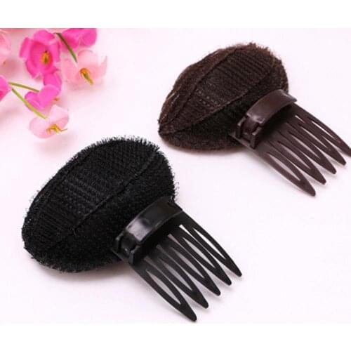 Sponge Comb Hair Combs Hair Bun Maker Braid Self Adhesive Multi-purpose Plastic Perfect Puff Hair Head Cushion for Hairdressing