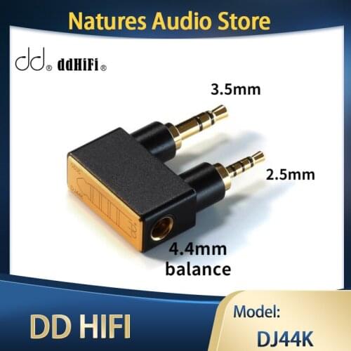 DD ddHiFi DJ44K 4.4mm Female to 2.5mm Balanced Adapter Exclusively for Astell&Kern Players AK DAPs
