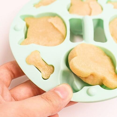 Silicone Cute Animal Mold Baby Food Supplement Box Reusable Storage Container Freezer Tray For DIY Kitchen TS2