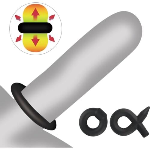 Silicone Penis Ring Reusable Delay Ejaculation Cock Ring Sex Toys For Men Penis Enlargement Erection Sex Toys For Male Cock Dick