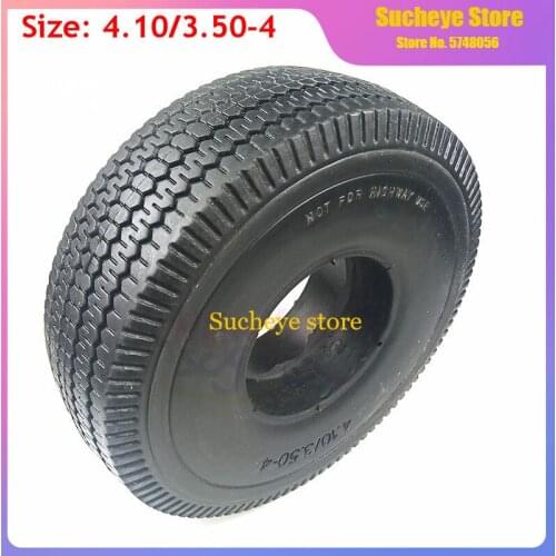 High Performance 4.10/3.50-4 Solid Tyre 410/ 350-4 Electric Scooter Without Inner Tube Wheel Tire
