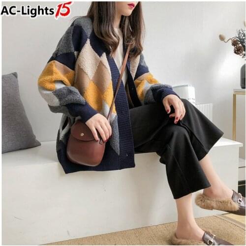 Cropped cardigan Winter Sweater Women 2021 Knitted Warm Long Hooded Sweater Casual Korean Chunky Autumn Fluffy Cardigan Sweater