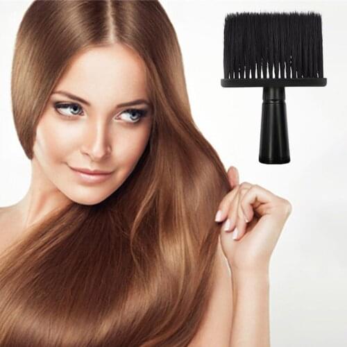 1pc Soft Black Neck Face Duster Brushes Barber Hair Clean Hairbrush Beard Brush Salon Cutting Hairdressing Styling Tool dropship