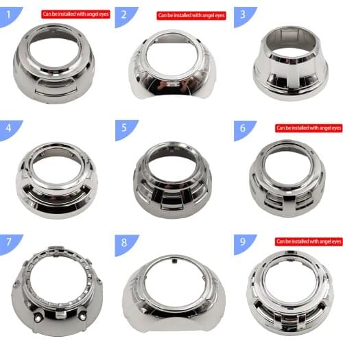 Car styling 3.0 inches projector lens shrouds Easy Install Koito Q5 Bi-xenon hid Projector shroud Mask LHD RHD hid headlight