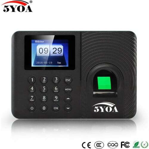 A10 Biometric Fingerprint Time Attendance System Clock Recorder Employee Recognition Recording Device Electronic Machine CN