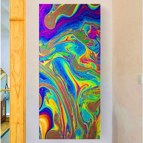 Large Size full square diamond painting Colorful Space 5d pictures for embroidery round diamond mosaic Waves decoration F1