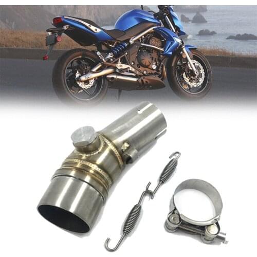 For Kawasaki ER6N ER-6N 51mm Motorcycle Exhaust Pipe Muffler Escape Connecting Pipe Front Link Pipe Moto Mid Pipe Accessories