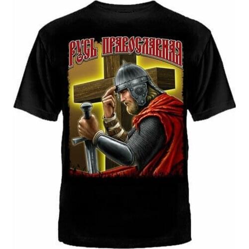 T-shirt with Russian T-shirt Russian Putin military mens wear Mens summer cotton o-neck t-shirt