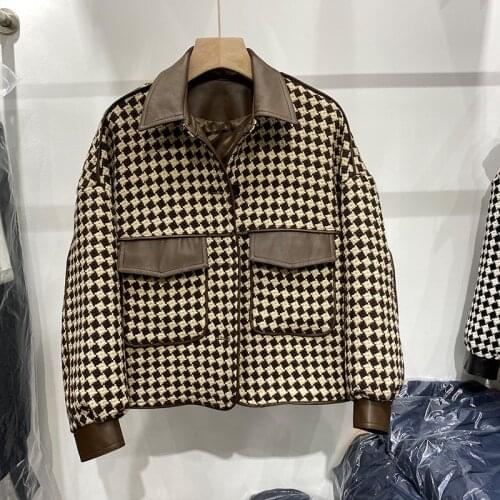 GLOSVDE Women's Plaid Coats