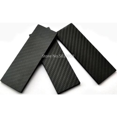 2pieces 3K Carbon fiber board material for DIY knife handle patch material 120X40X6MM