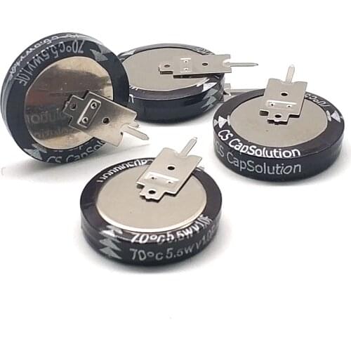 Original brand new CS V type welding foot 5.5V1F super capacitor Farad capacitor DIY memory data 4pcs