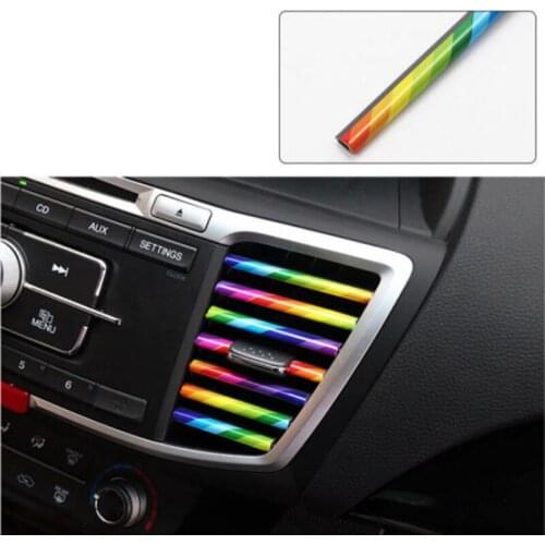 New 10pcs Car-styling plating Air outlet trim strip for Honda CR-V XR-V Accord Civic FIT Jazz City Civic JADE Mobilio