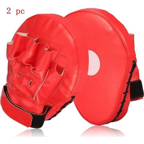 New 2pc Curved Boxing Bag Boxing Equipment Focus Punching Bags For Taekwondo Muay thai Karate Adults Kids PU Training Paws Pads