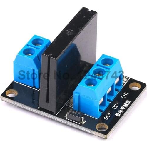 5V 12V 24V 3-24V 1 Channel Solid State Relay Module Low Level Trigger DC-AC/DC-DC 250V 2A Output with Resistive Fuse