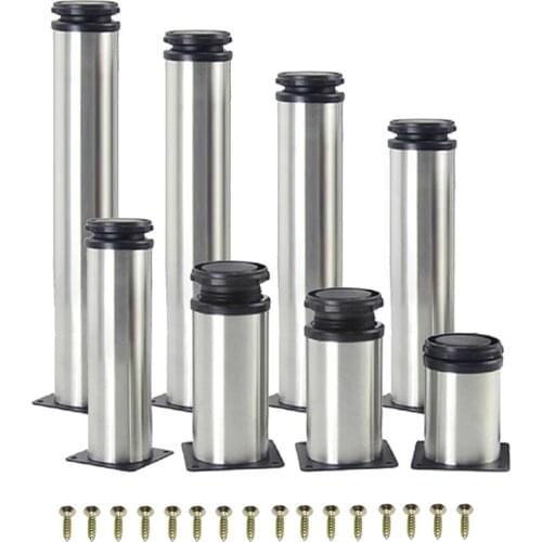 5CM-35CM Stainless Steel Adjustable Sofa Foot Cabinet Foot Bed Foot -with Screws，for Kitchen Cabinet Table Sofa Furniture Legs