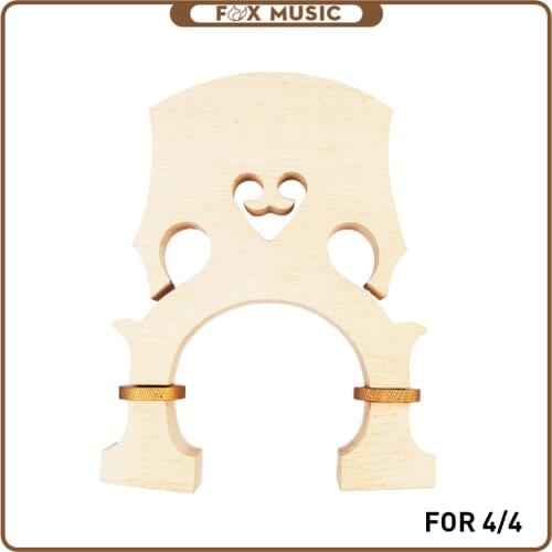 4/4 Standard Maple Bass Adjustable Bridge Replacement Part For 4/4 Bass Accessories New